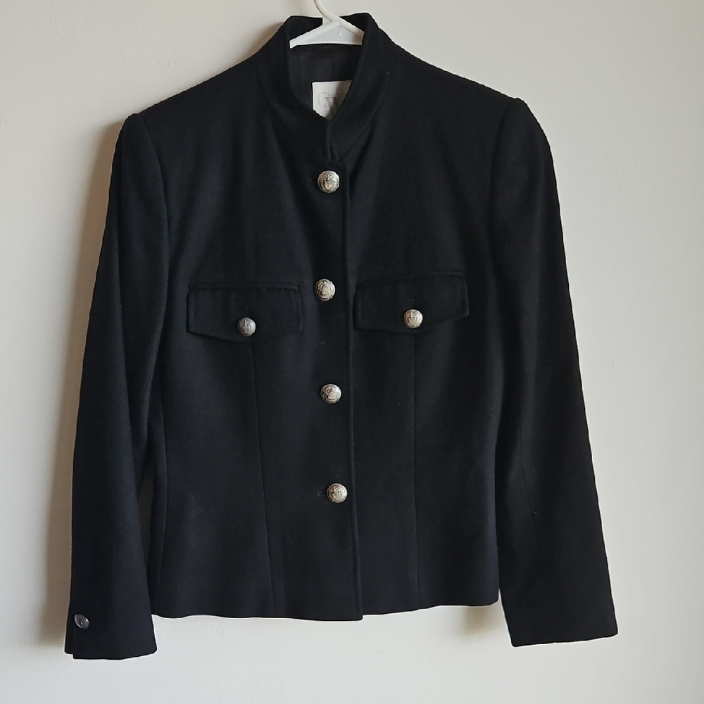 Women's Black Button-Up Jacket